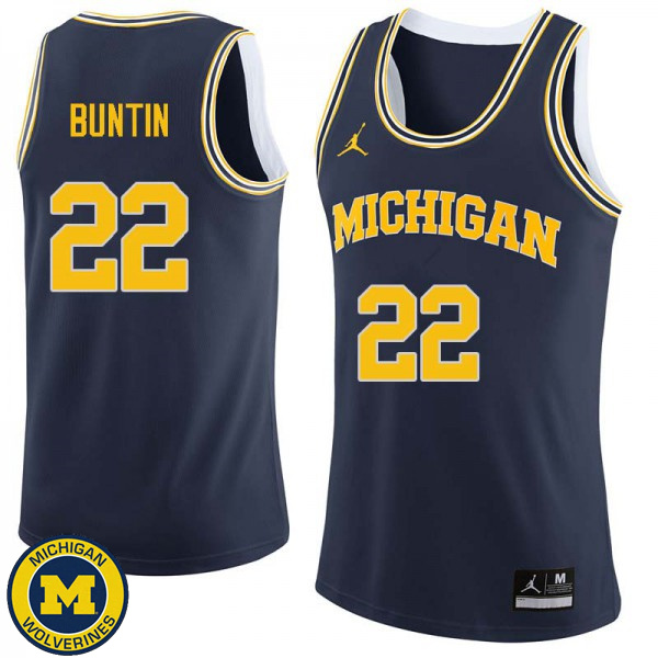 Men University of Michigan #22 Bill Buntin Navy NCAA Basketball Jersey